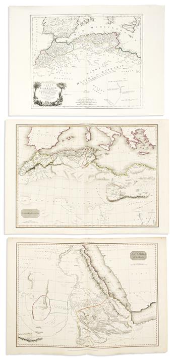 (AFRICA.) Group of 19 sixteenth-to-nineteenth-century engraved maps.